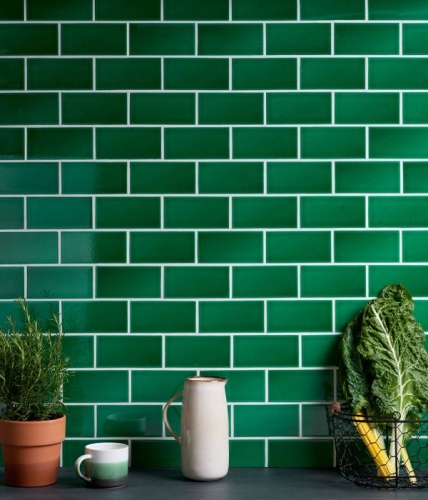 Ca Pietra Lyme Ceramic Metro Emerald Green